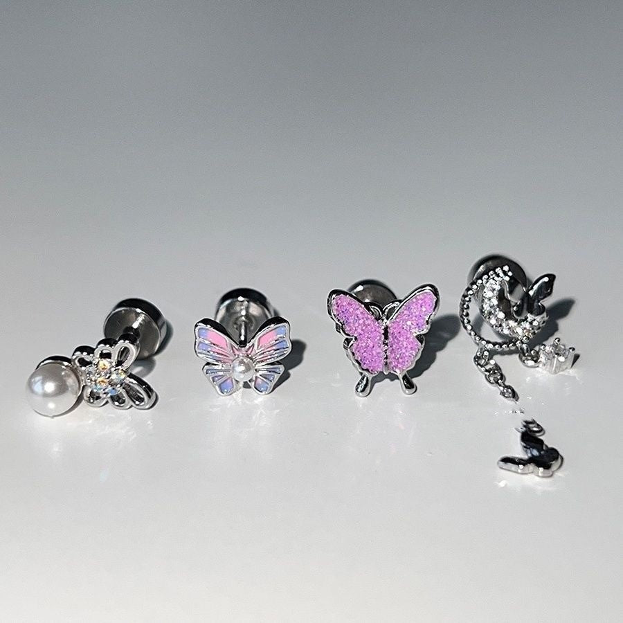 Butterfly Ear Bone Nail Flat Bottom Screw